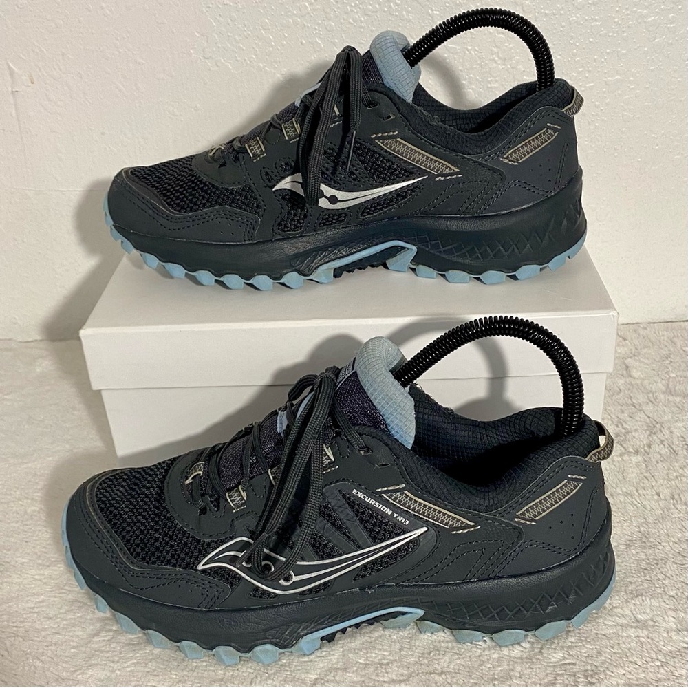 Saucony Excursion TR13 Versafoam Running Shoes Women’s Size 7.5 Black - Picture 2 of 13